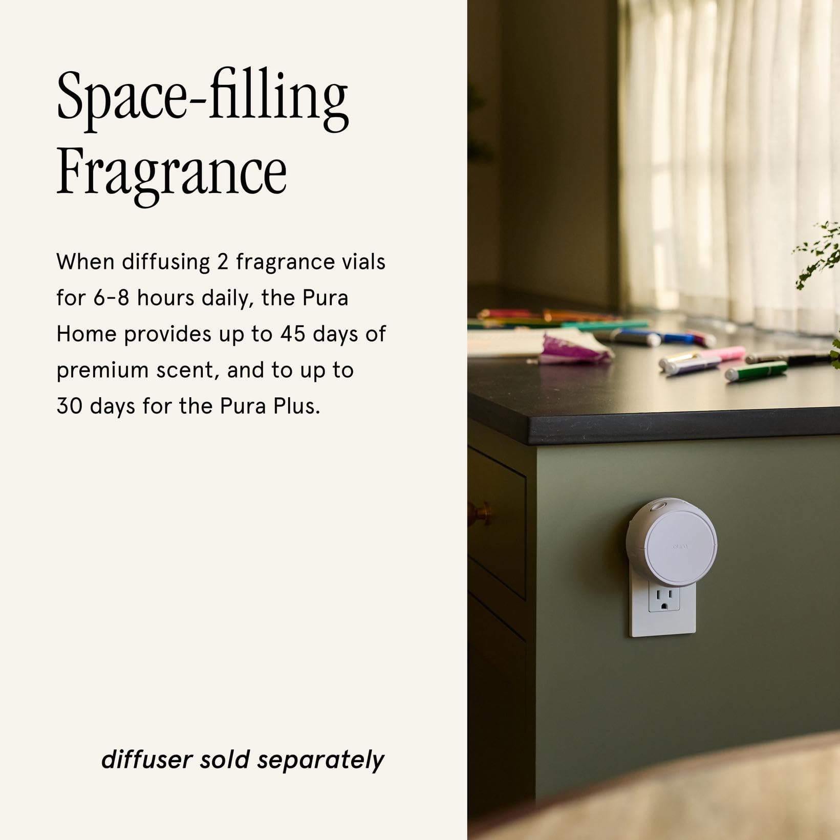 Pura smart vial detection demonstrates seamless swapping in the diffuser system.