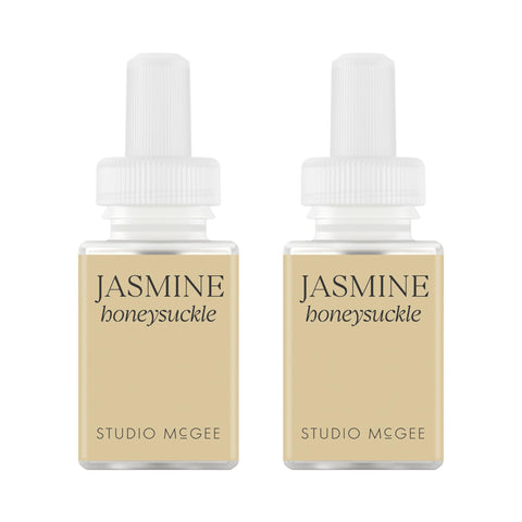 Pura Studio McGee fragrance refill with jasmine honeysuckle for a welcoming home.