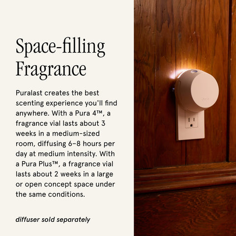 Six week fragrance life in a medium room with two vials