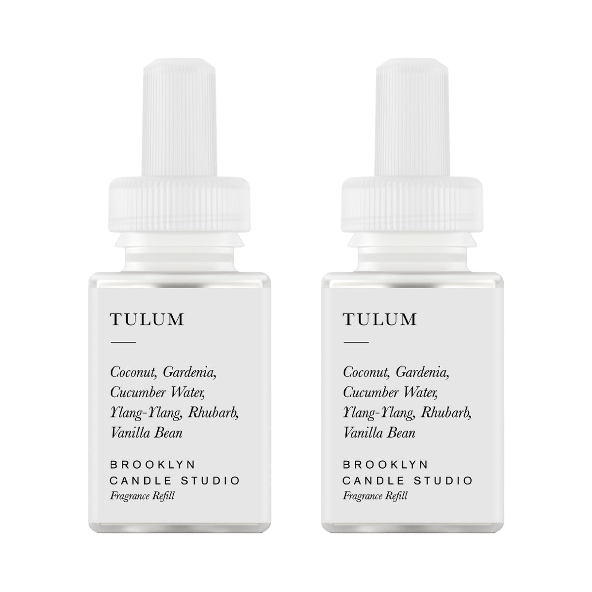 Pura Tulum refill 2-pack bottle for long-lasting fragrance in the home.