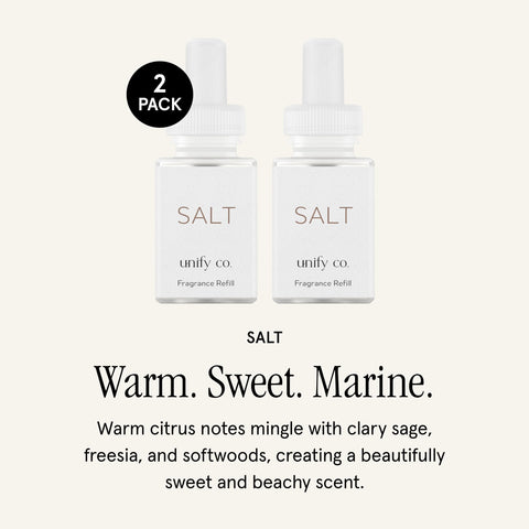 Pura Unify Co. refill bottle with sage note creates calm spaces and focused work