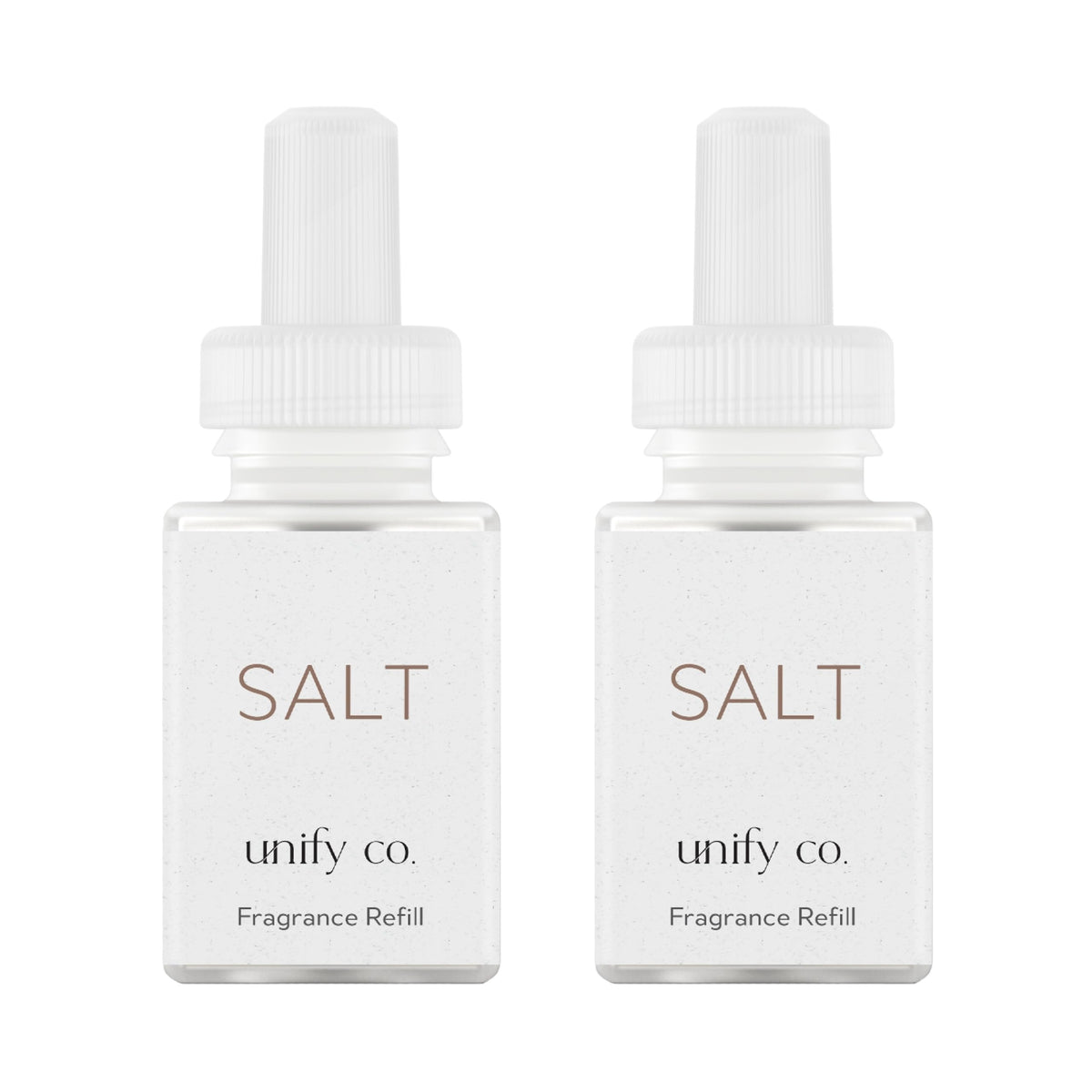 Pura Unify Co salt refill 2-pack—compact packaging for effortless home fragrance
