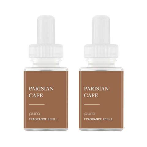 PuraHome Parisian Café bottle enhances cozy evenings with rich caramel-coffee-vanilla notes.