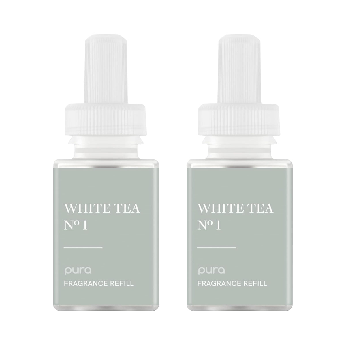 PuraHome White Tea No.1 scent refill packaging highlights premium home fragrance