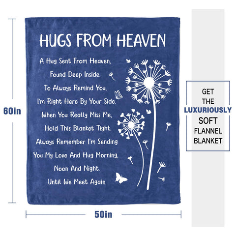 Purdicra blue sympathy throw close-up, wrinkle-resistant fabric stays neat
