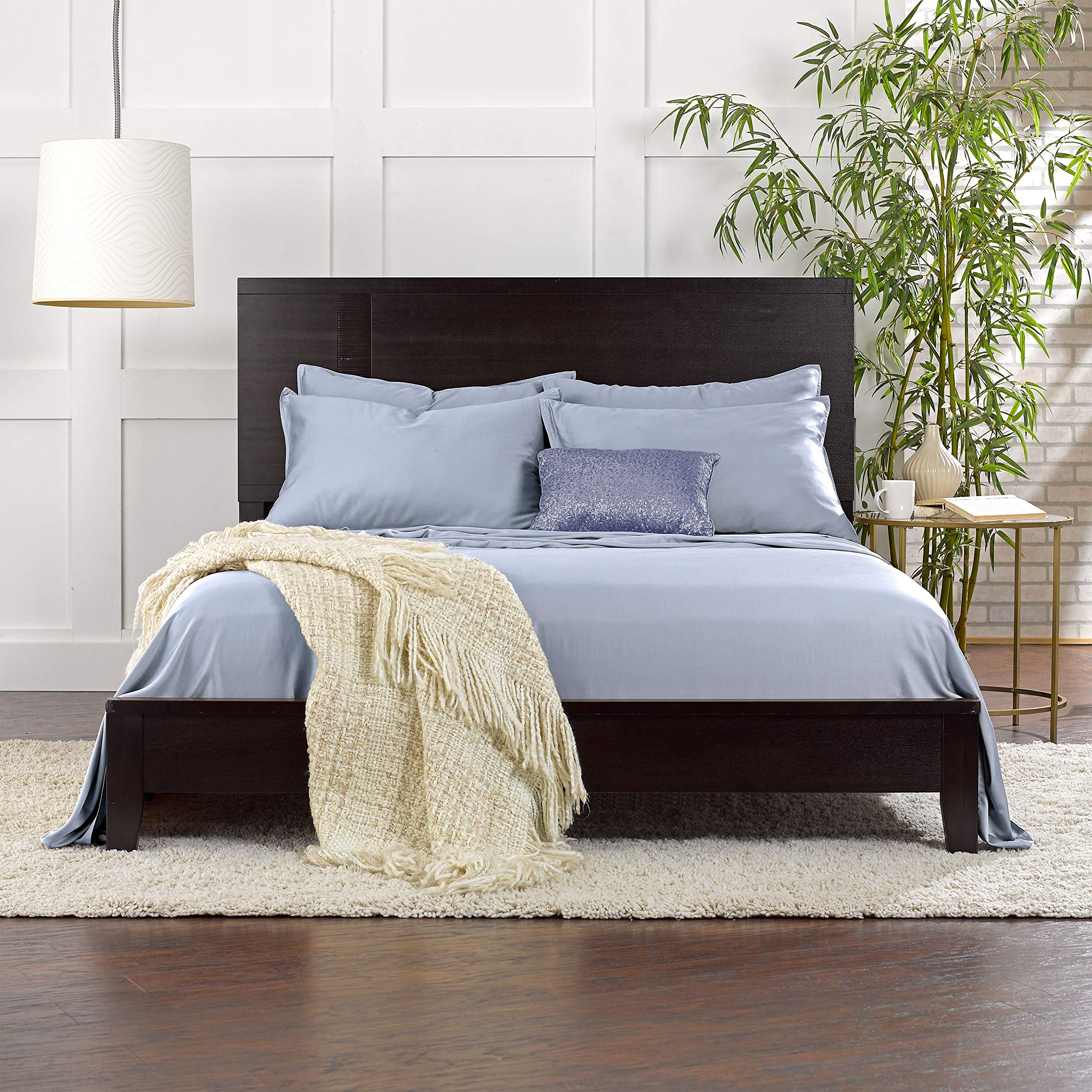 Pure Bamboo California King sheets cooling fabric promotes nightly air flow
