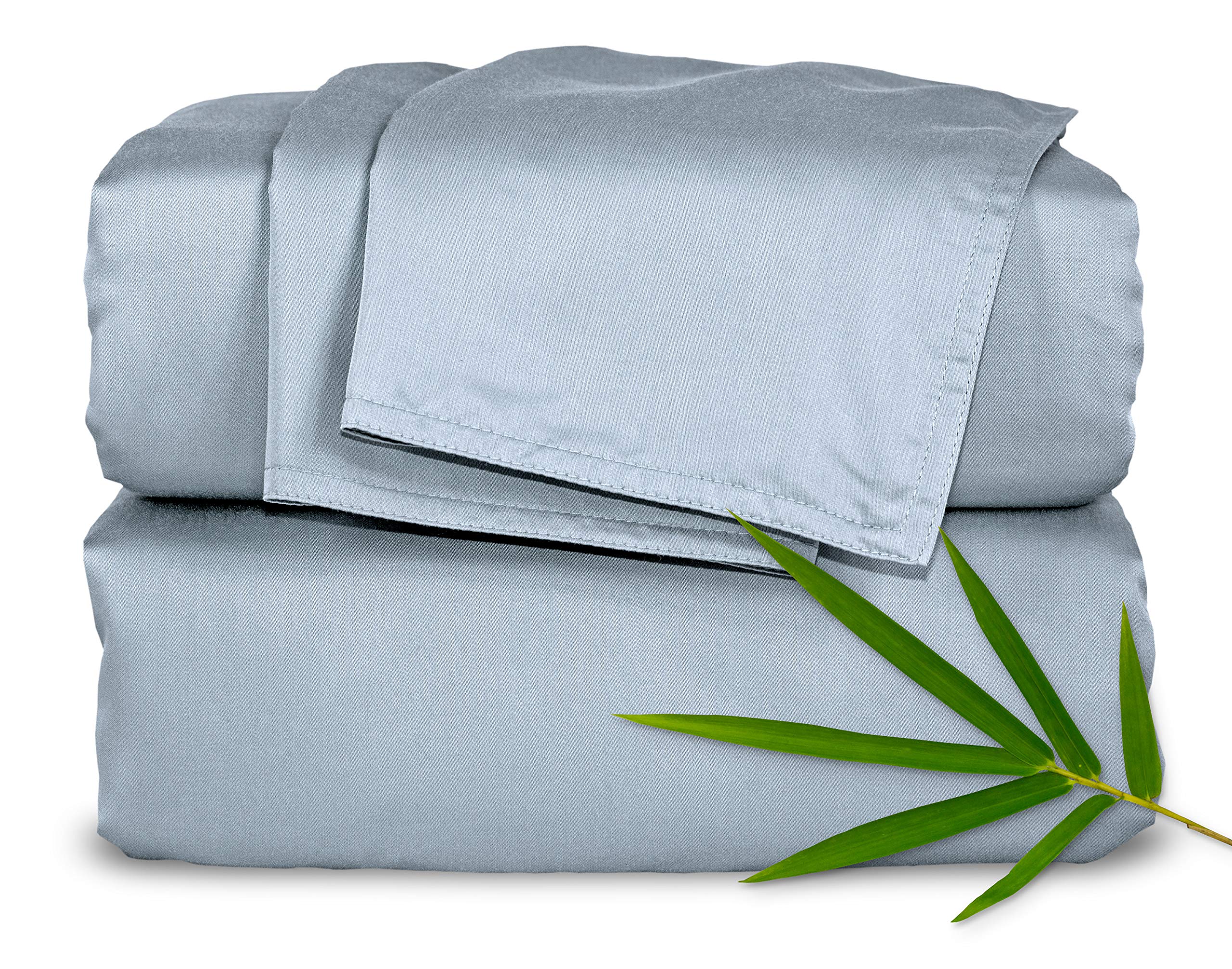Pure Bamboo California King sheets fabric texture showing silky softness and cooling