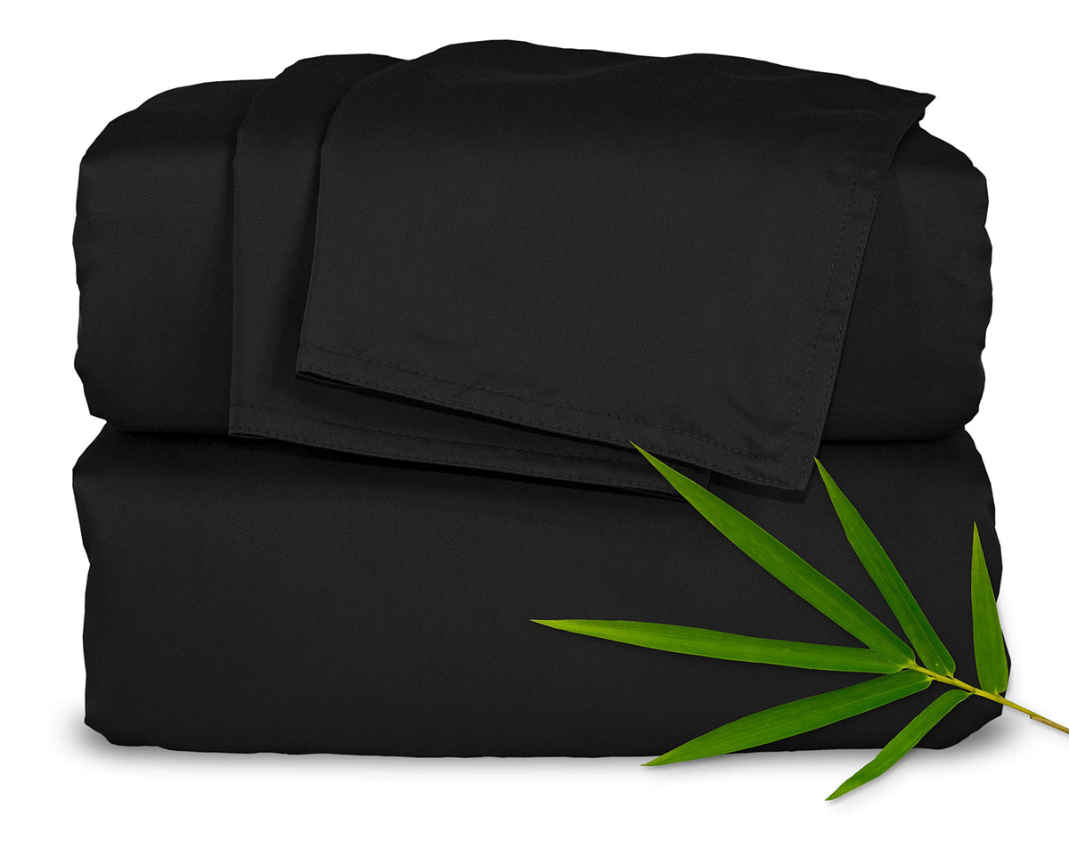 Pure Bamboo California King Sheets with soft sateen weave for a silky feel.