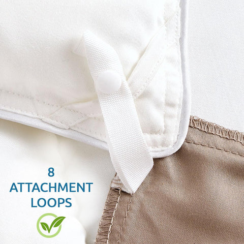 Pure Bamboo duvet insert generous-coverage drapes smoothly over king bed