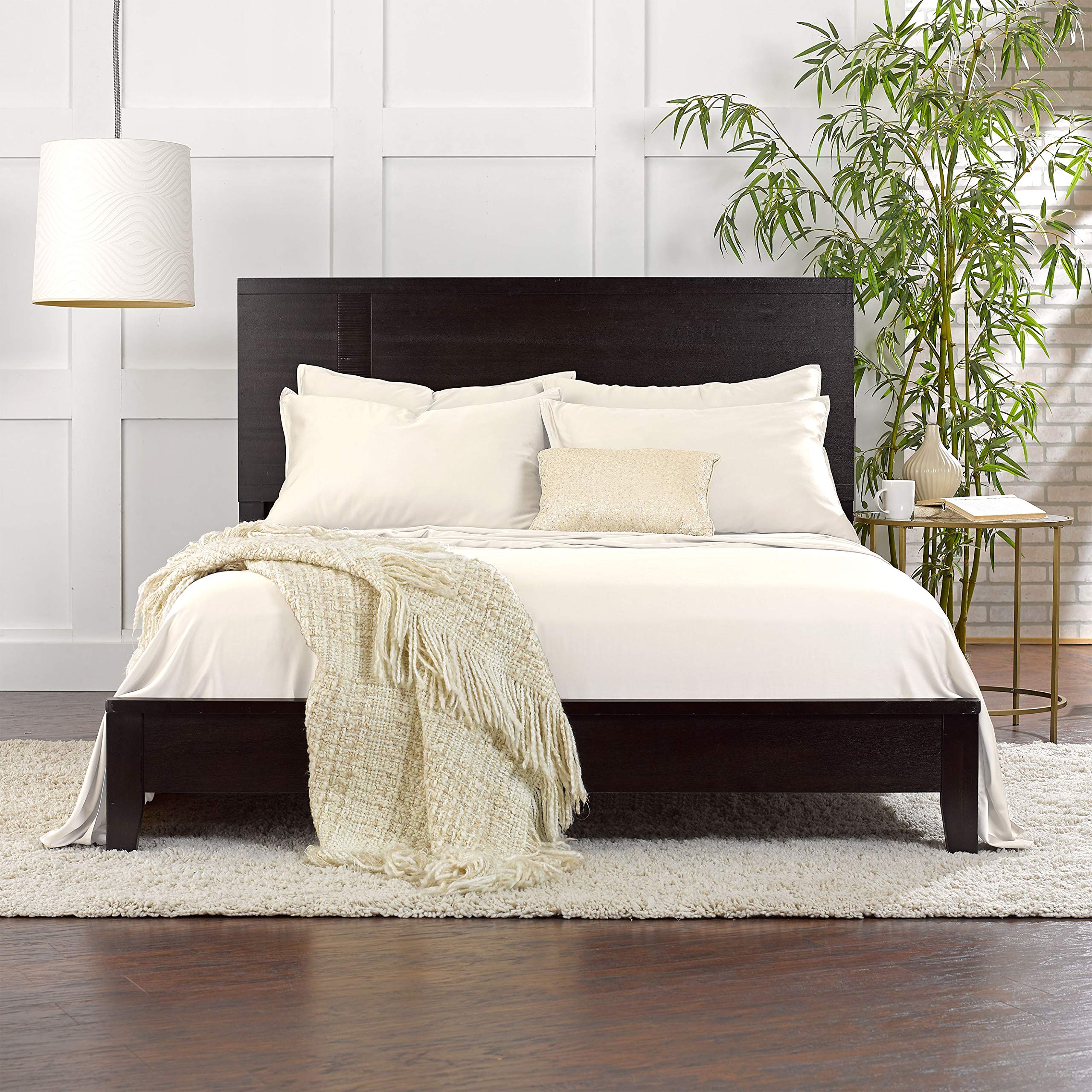 Pure Bamboo Full Sheets 300-thread-count sateen weave feels softer and smoother.