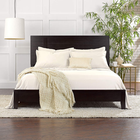 Pure Bamboo Full Sheets 300-thread-count sateen weave feels softer and smoother.
