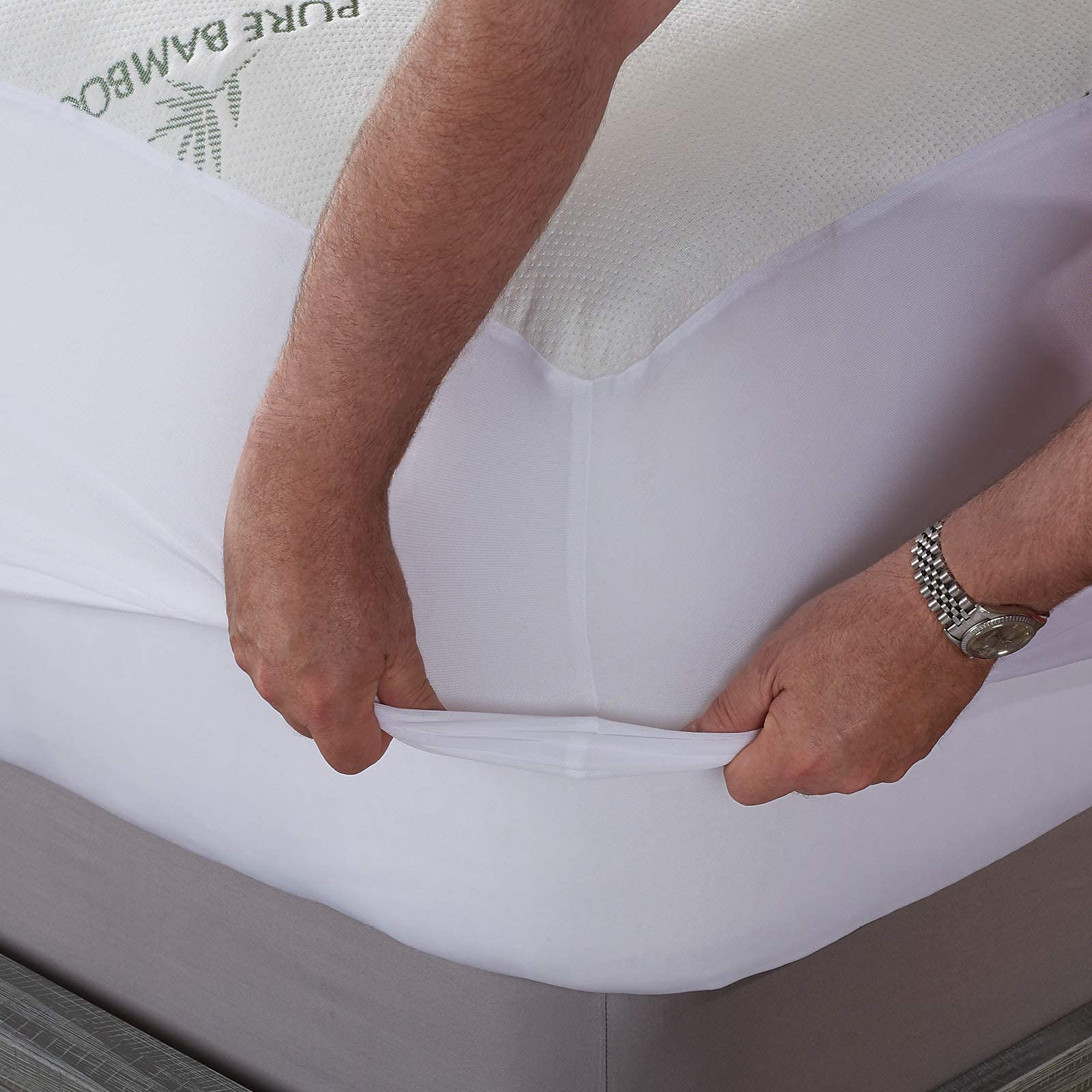 Pure Bamboo soft viscose bamboo surface offers gentle comfort