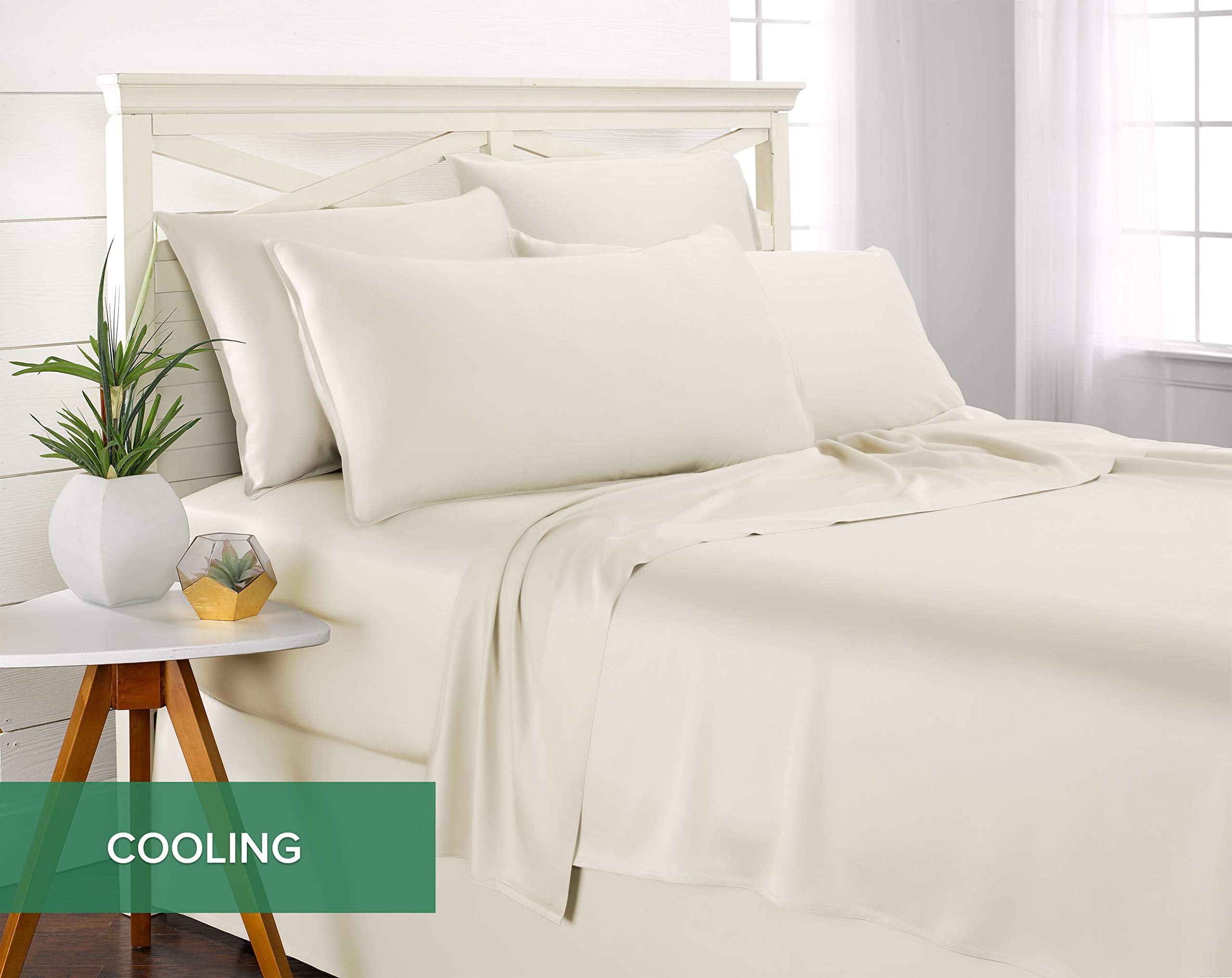 Pure Bamboo King Pillowcases breathable, moisture-wicking year-round comfort.
