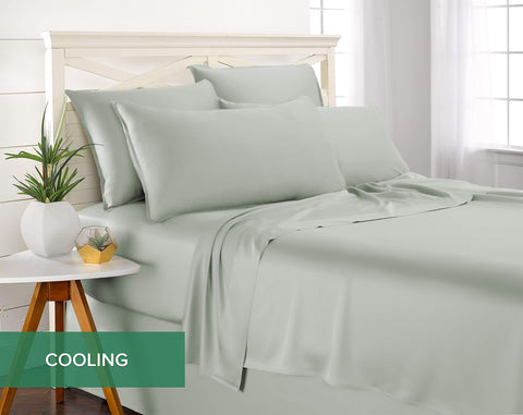 Two king pillowcases laid flat to show size and fit