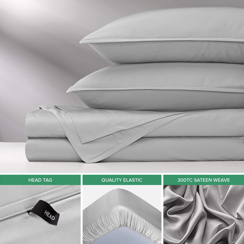 Deep-fit pockets on Pure Bamboo King Sheets fit mattresses up to 16 inches