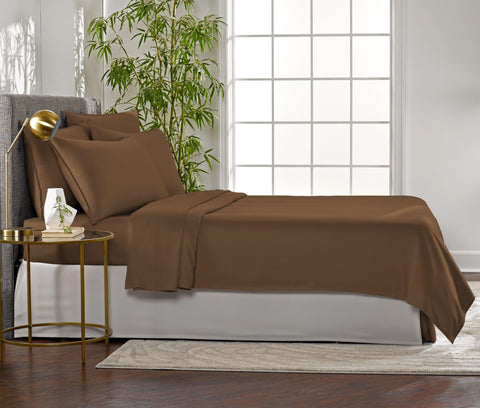 Pure Bamboo king sheets double-stitched seams boost durability and long-lasting wear