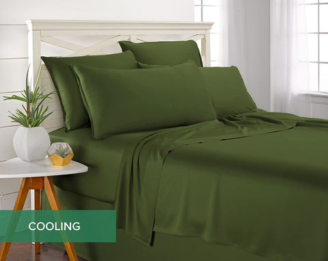 Pure Bamboo King Sheets double-stitched seams for durability and longevity.