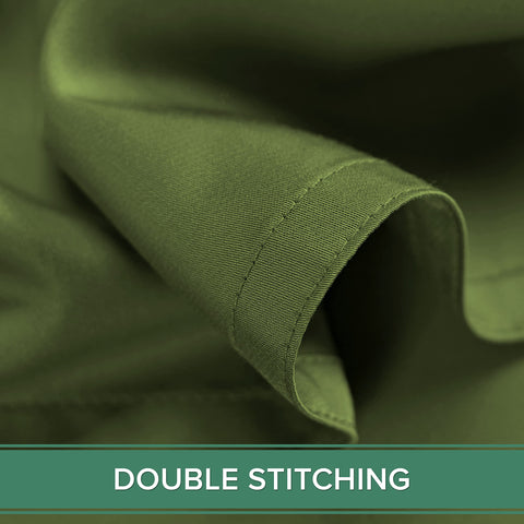 Pure Bamboo King Sheets envelope pillowcases secure with overlap closure.