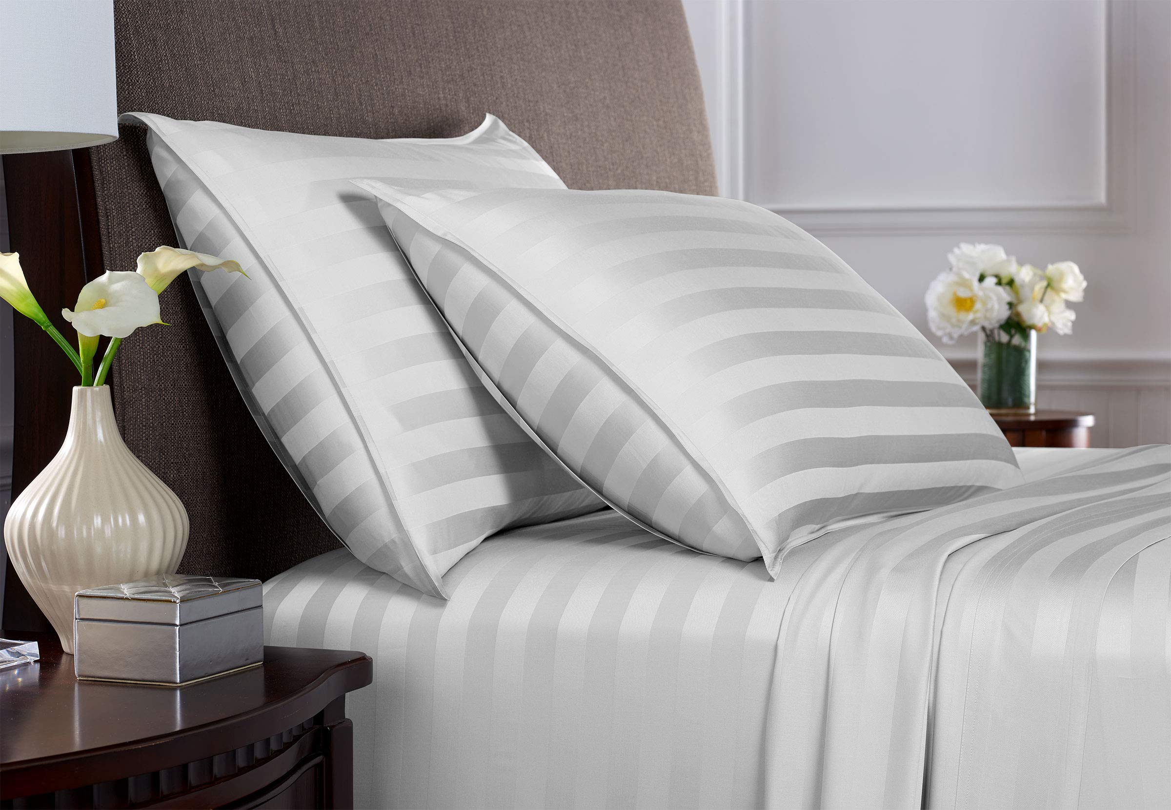 Moisture-wicking fabric of Pure Bamboo King Sheets helps hot sleepers stay cool