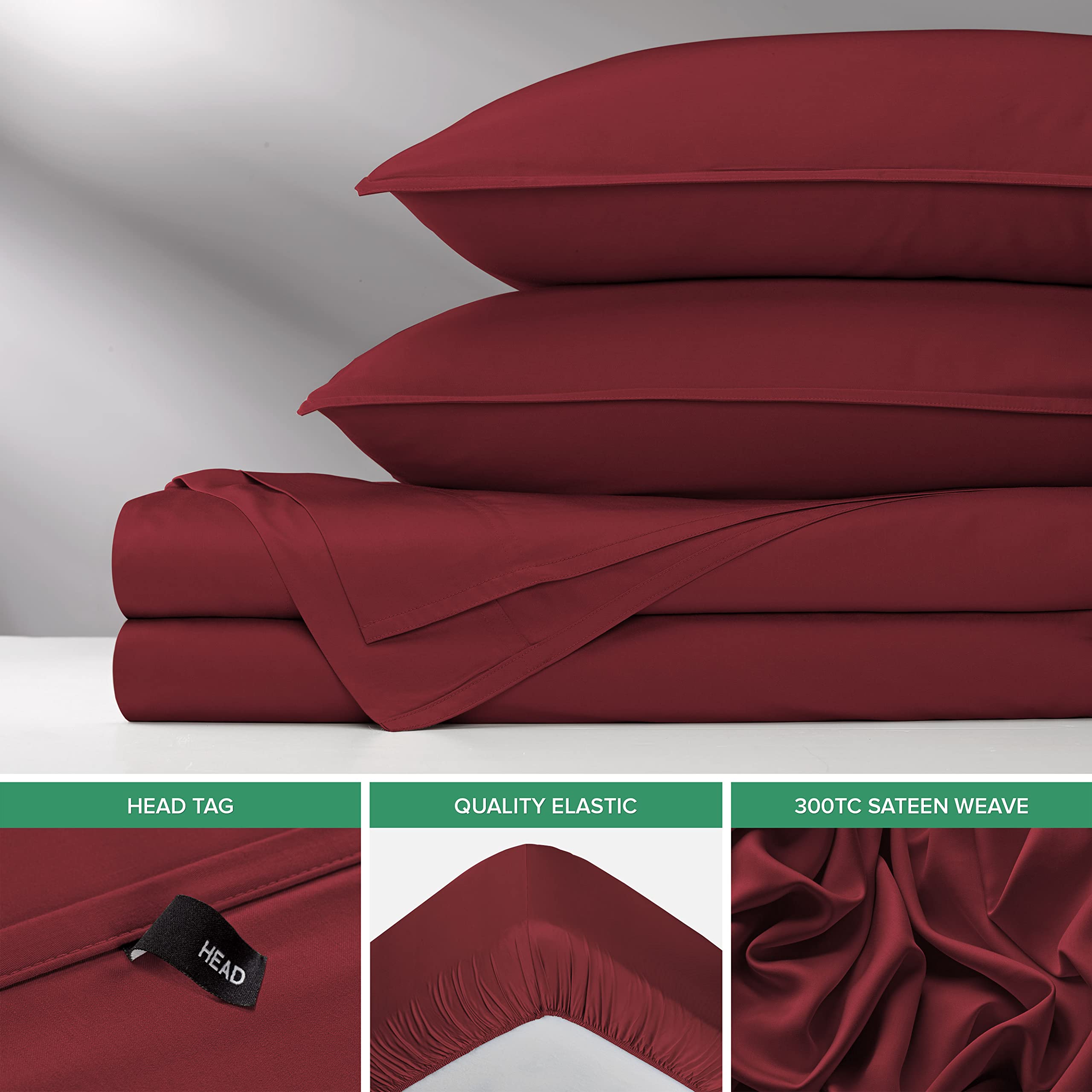 Pure Bamboo King Sheets pillowcases with envelope closure.