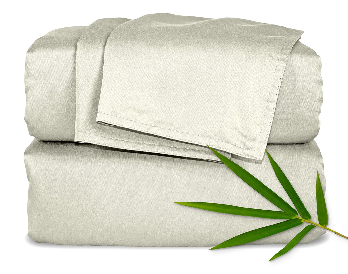 Pure Bamboo King Sheets close-up of silky soft fibers for premium comfort.