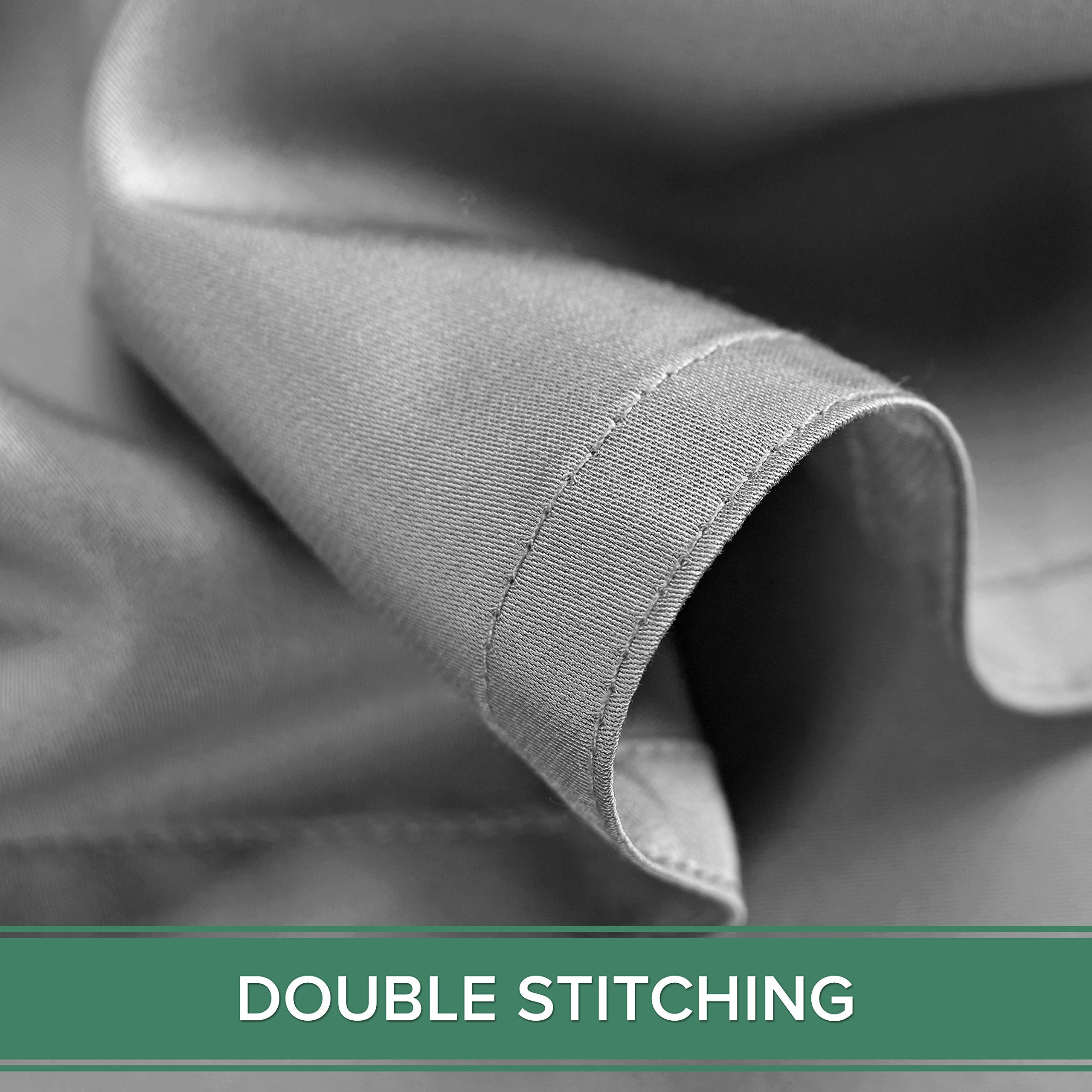 Two-year guarantee on materials and craftsmanship for Pure Bamboo king sheets.