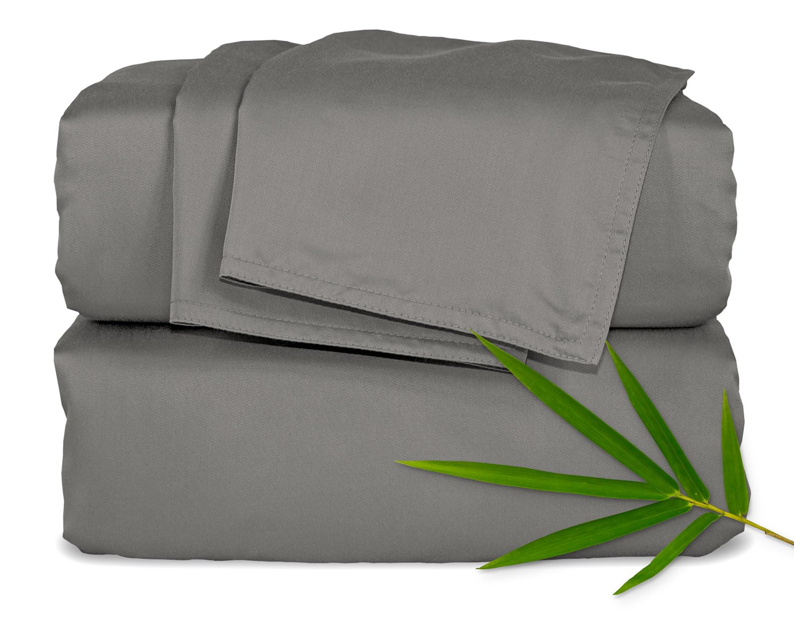 Pure Bamboo King Sheets viscose fabric delivers cool, silky nights.