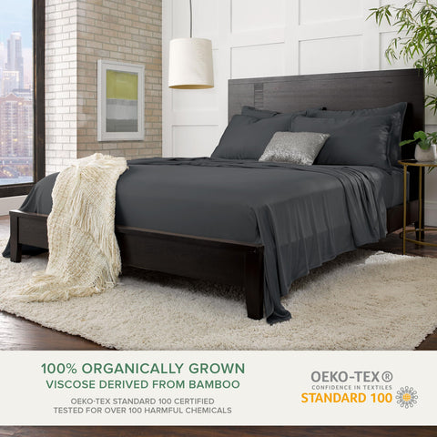 Pure Bamboo queen pillowcases envelope-closure detail