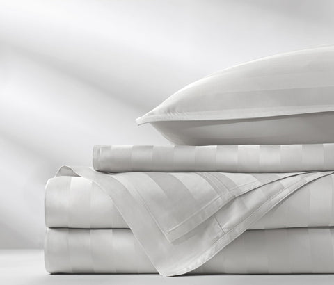 Pure Bamboo pillowcases with overlapping closure ensure secure envelope style fit.