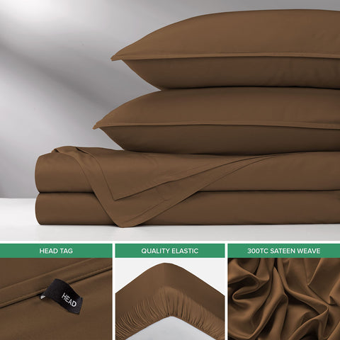 300-thread-count sateen weave detail on Pure Bamboo Queen Sheets.