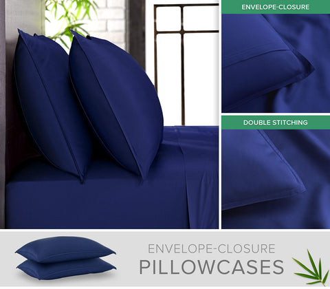 Double-stitched seams for durable bedding that lasts wash after wash.