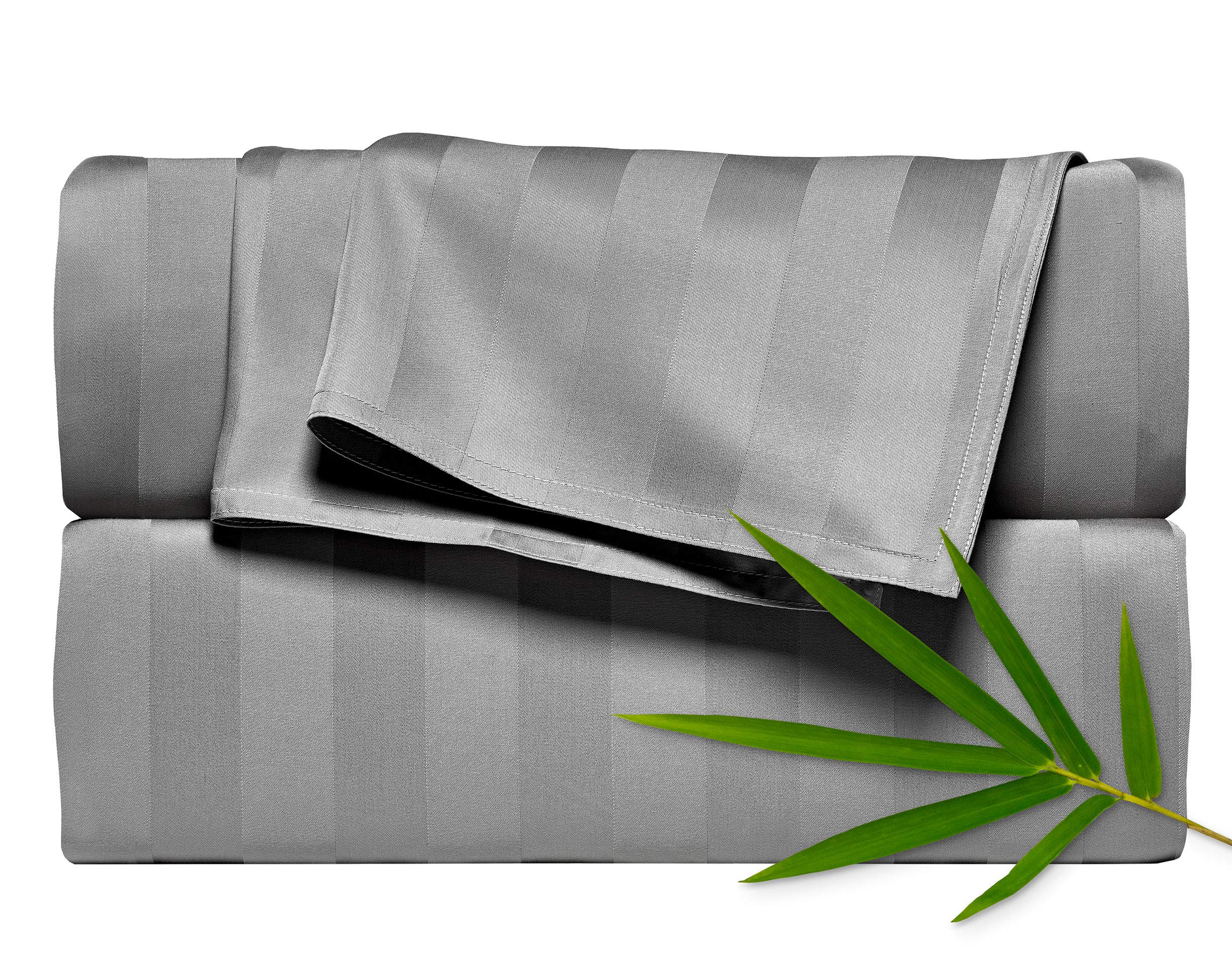 Pure Bamboo Queen Sheets show a soft silky finish for luxurious nights