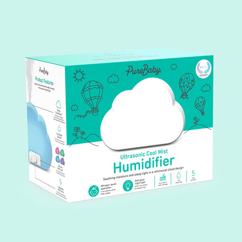 Pure Enrichment PureBaby Cloud Humidifier ideal for nurseries and kids rooms.