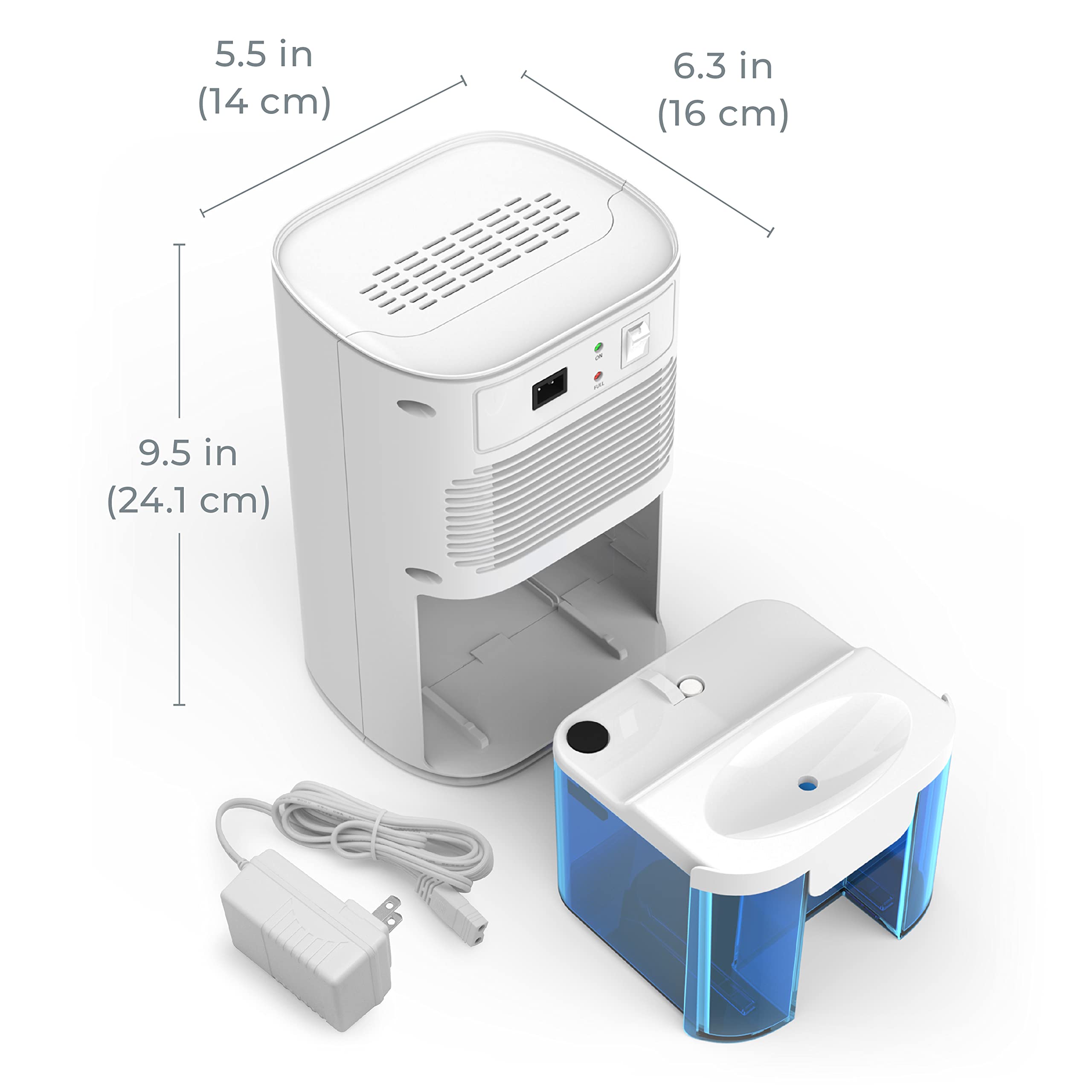 Pure Enrichment PureDry Mini auto shut-off feature prevents spills.