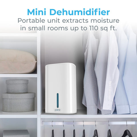 Pure Enrichment PureDry Mini side profile highlights compact design for tight spaces.