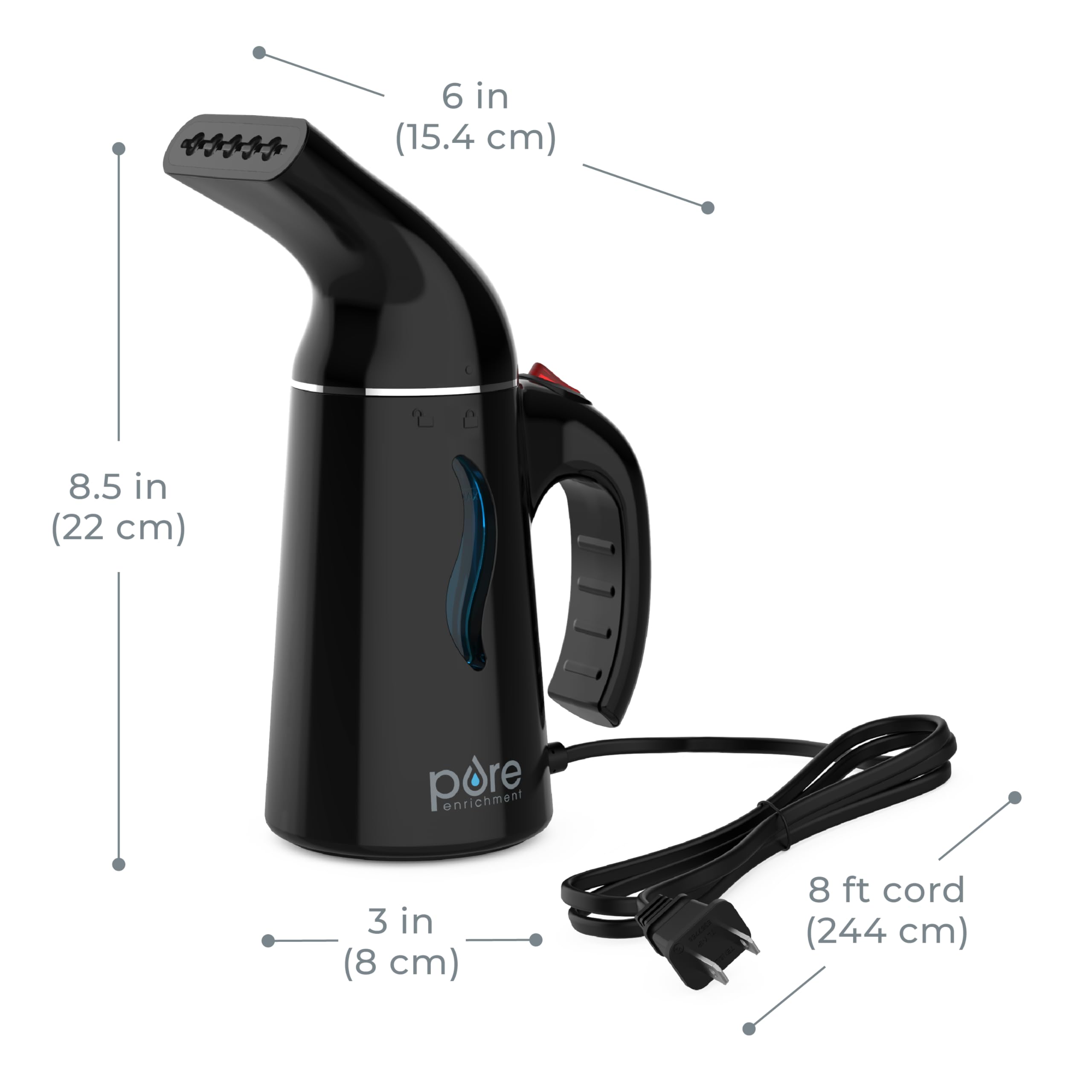 ETL-certified PureSteam portable steamer with reliable safety and warranty.