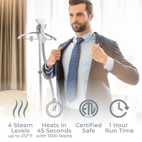Pure Enrichment PureSteam Pro 2L water tank enables long steaming sessions