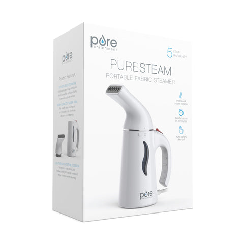 Pure Enrichment PureSteam-steamer-8ft-cord emphasizes reach for versatile steaming anywhere.