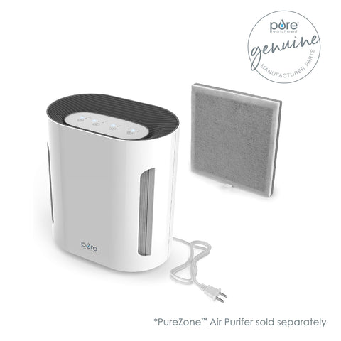 Pure Enrichment PureZone 3-in-1 filter compatibility label confirms easy fit.
