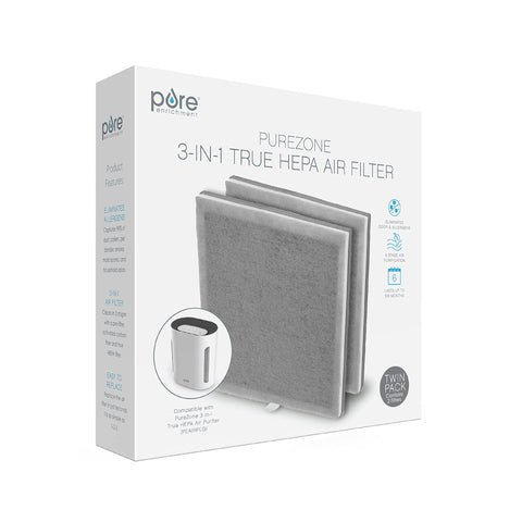 Pure Enrichment PureZone 3-in-1 filter installation step visual.