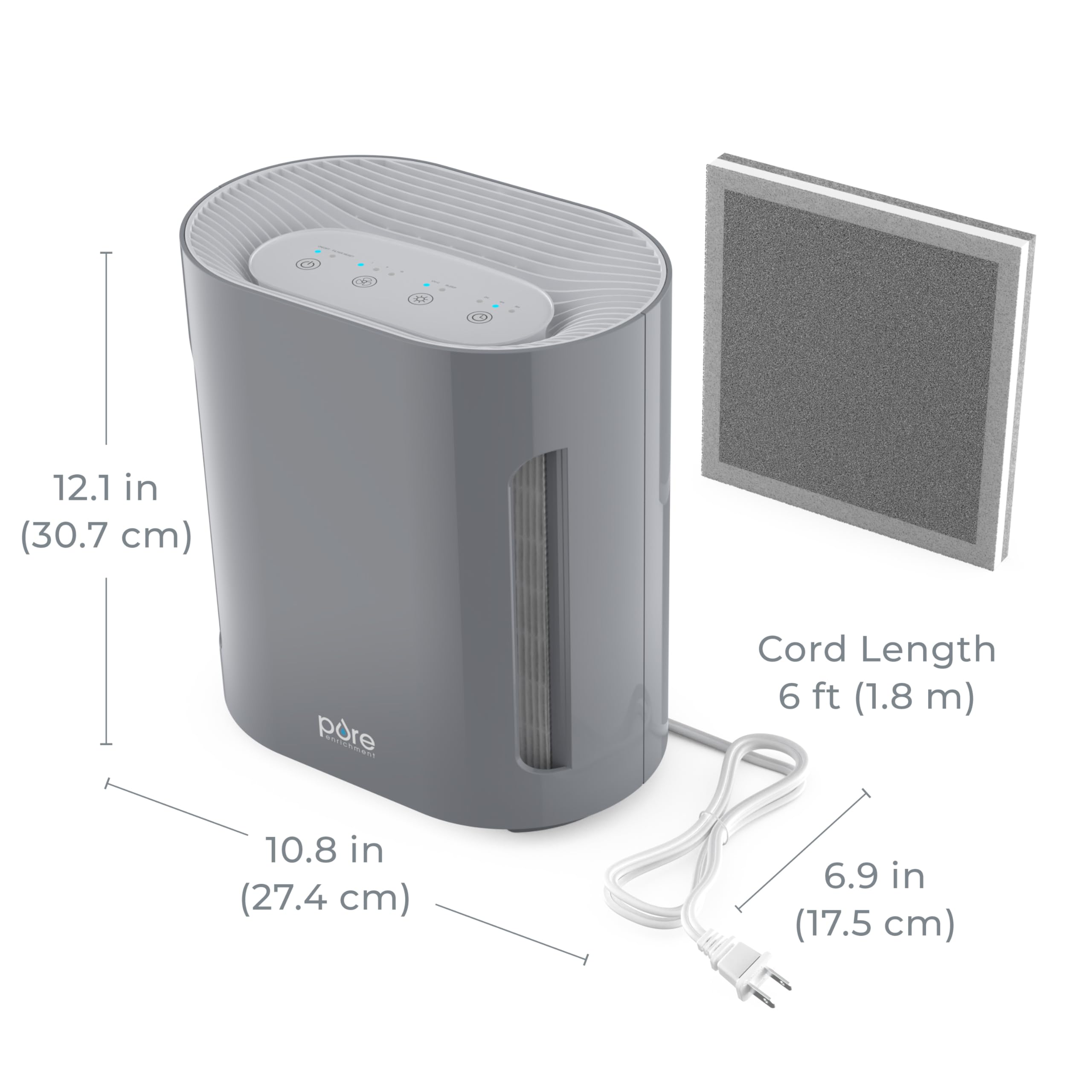 PureZone in action capturing dust and pet dander