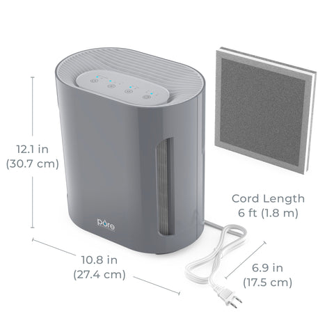 PureZone in action capturing dust and pet dander