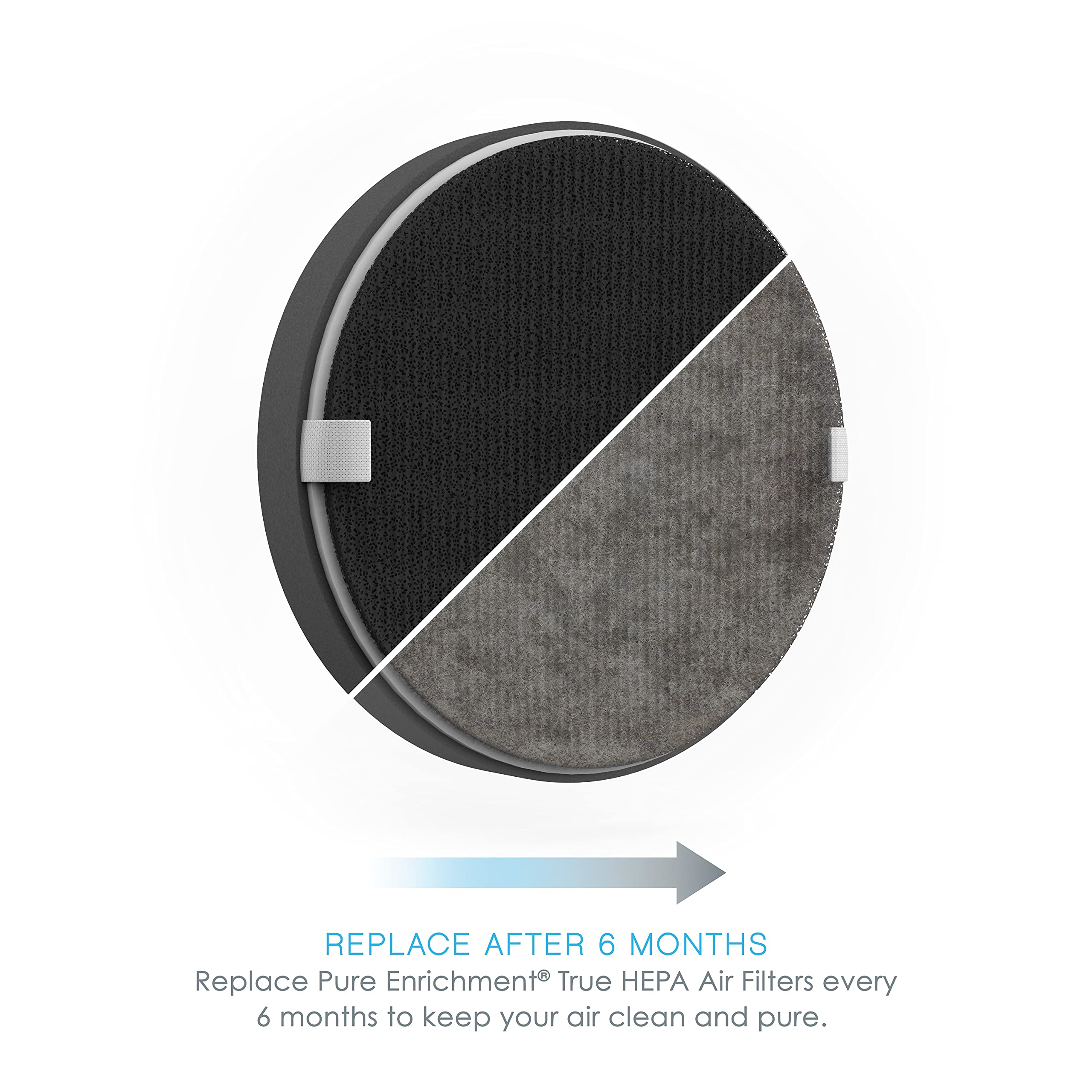 Pure Enrichment PureZone Halo detailed-label confirms compatibility and specs.