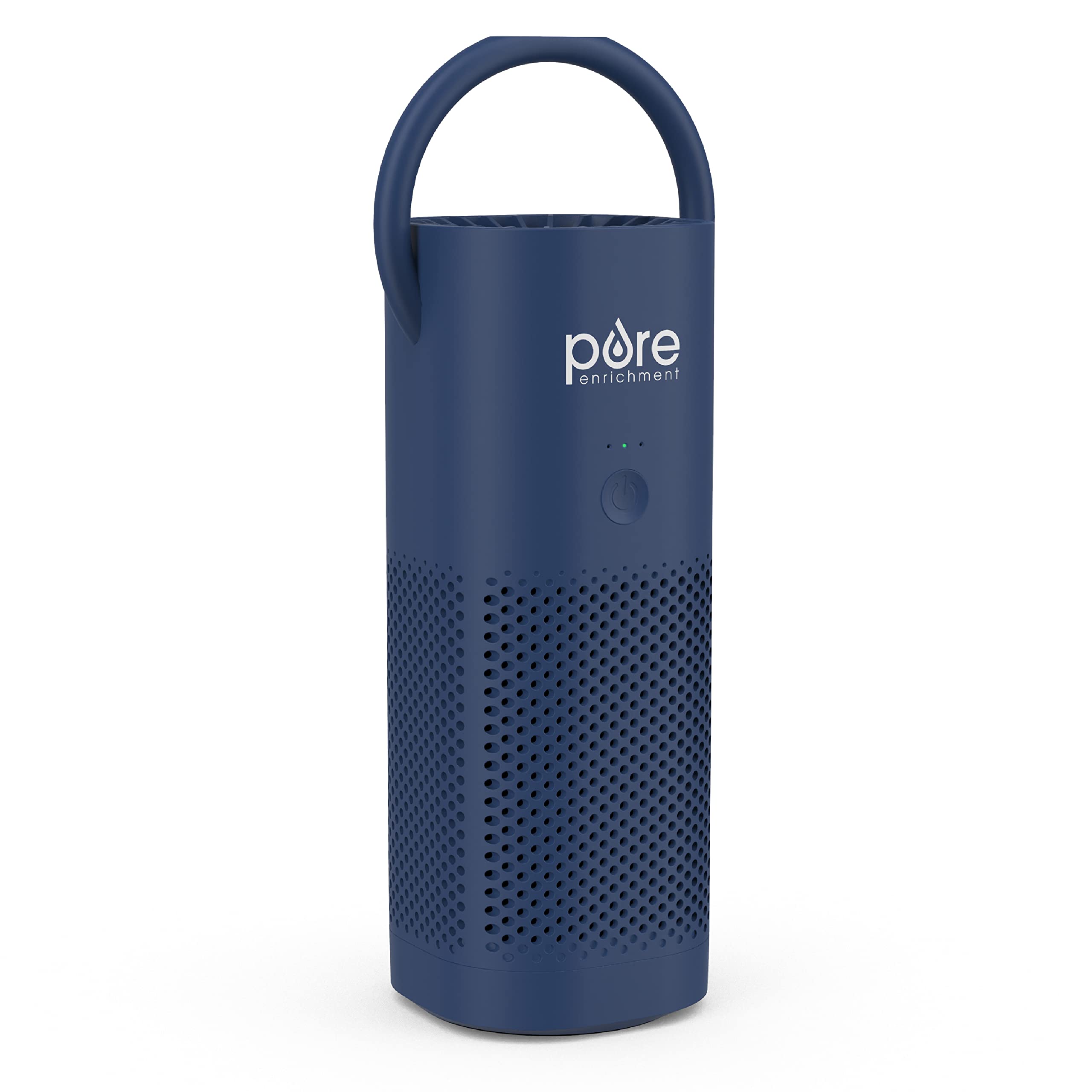 Pure Enrichment PureZone Mini cordless air purifier for desks and cars, delivering fresher air.