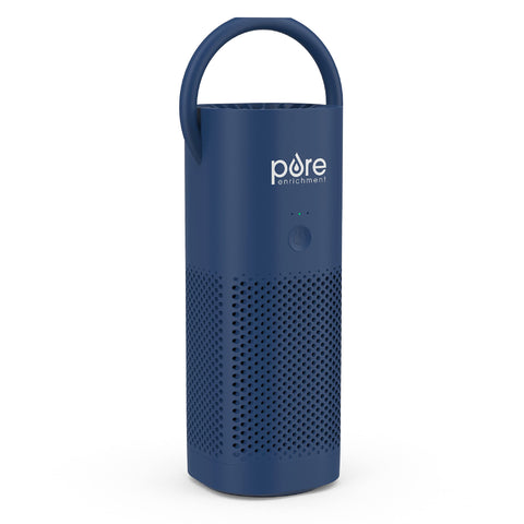 Pure Enrichment PureZone Mini cordless air purifier for desks and cars, delivering fresher air.
