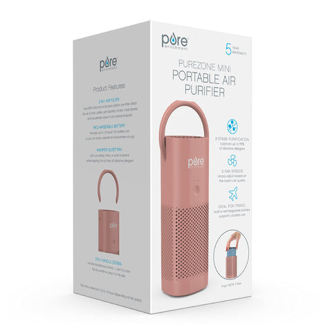 Pure Enrichment PureZone Mini packaging includes filter and USB cable.