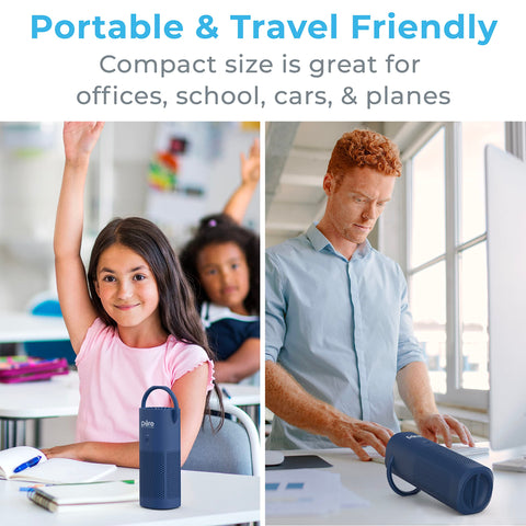 Pure Enrichment PureZone Mini rechargeable battery for cord-free operation up to 12 hours.