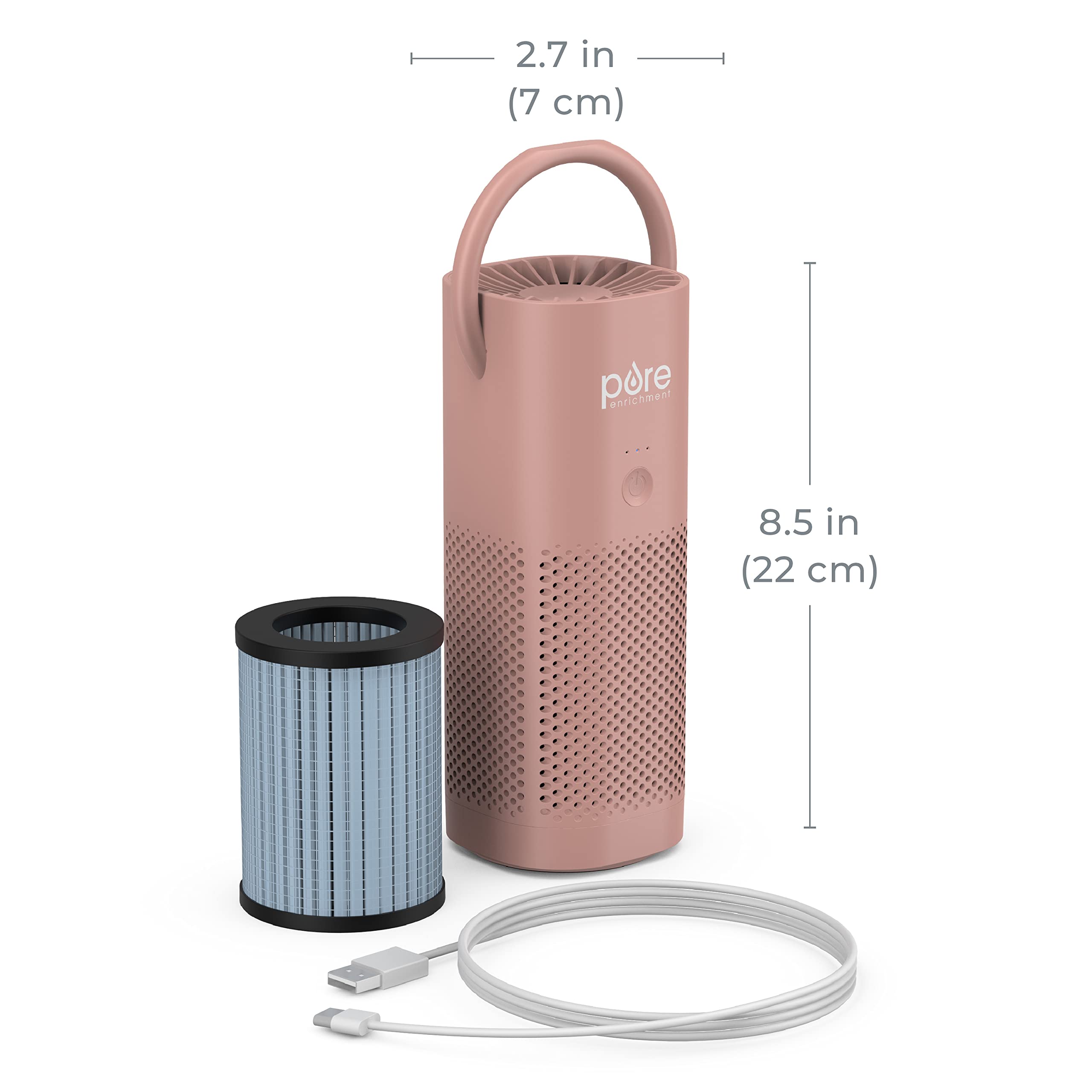 Pure Enrichment PureZone Mini offers three fan speeds for personalized purification.