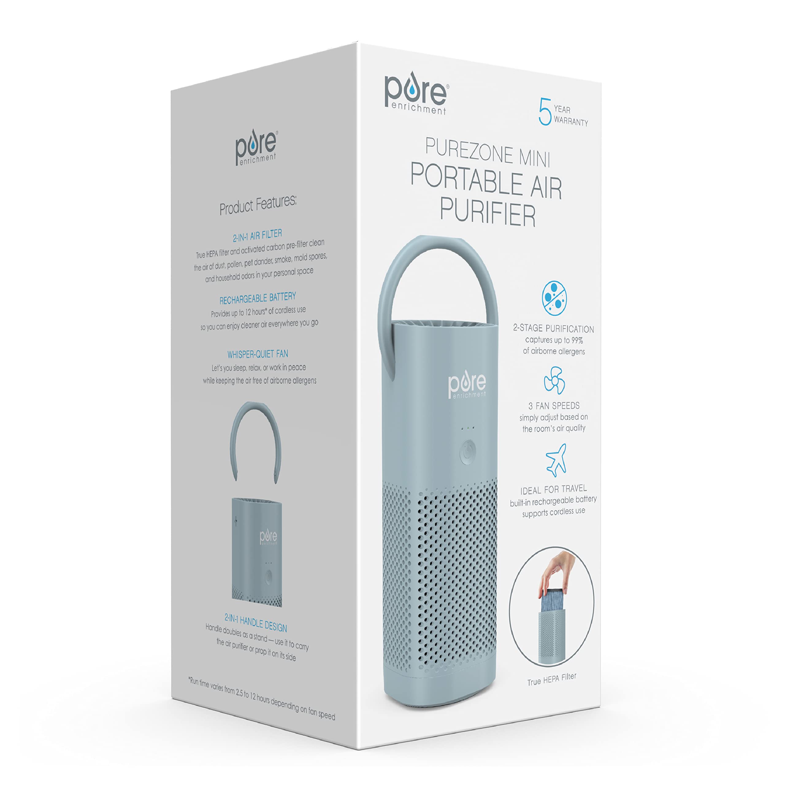 Pure Enrichment PureZone Mini warranty information signaling trusted support