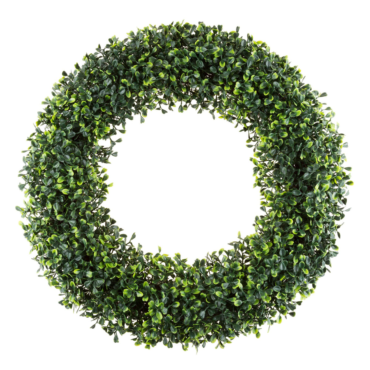 Pure Garden 19.5-inch boxwood wreath front door with UV protection for outdoor longevity.